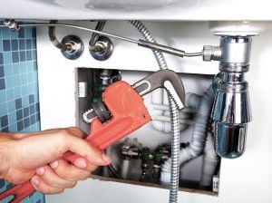 plumbing fixture repair under sink